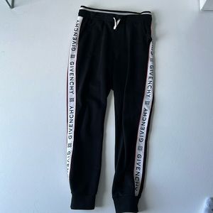 Givenchy logo black track pants